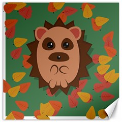 Hedgehog Animal Cute Cartoon Canvas 12  X 12  by Sudhe