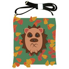 Hedgehog Animal Cute Cartoon Shoulder Sling Bag by Sudhe