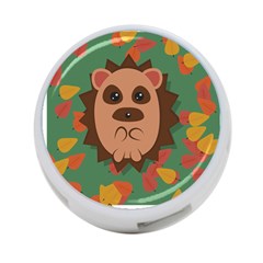 Hedgehog Animal Cute Cartoon 4-port Usb Hub (one Side) by Sudhe