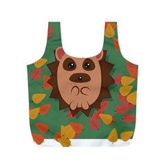 Hedgehog Animal Cute Cartoon Full Print Recycle Bag (m) by Sudhe