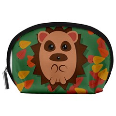 Hedgehog Animal Cute Cartoon Accessory Pouch (large) by Sudhe