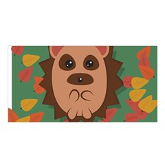 Hedgehog Animal Cute Cartoon Satin Shawl by Sudhe