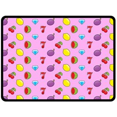 Slot Machine Wallpaper Fleece Blanket (large) 