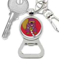 Ninja Beaver Animal Humor Joke Bottle Opener Key Chain by Sudhe