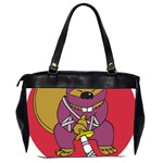 Ninja Beaver Animal Humor Joke Oversize Office Handbag (2 Sides) Back