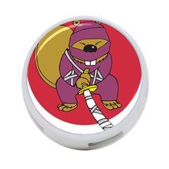 Ninja Beaver Animal Humor Joke 4-port Usb Hub (one Side) by Sudhe