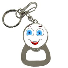 Smiley Face Laugh Comic Funny Bottle Opener Key Chain by Sudhe