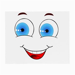 Smiley Face Laugh Comic Funny Small Glasses Cloth (2 Sides) by Sudhe