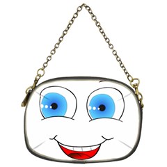 Smiley Face Laugh Comic Funny Chain Purse (two Sides) by Sudhe