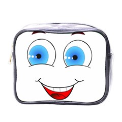 Smiley Face Laugh Comic Funny Mini Toiletries Bag (one Side) by Sudhe