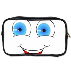 Smiley Face Laugh Comic Funny Toiletries Bag (one Side) by Sudhe