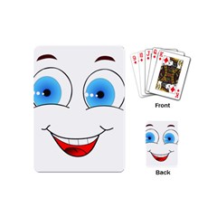 Smiley Face Laugh Comic Funny Playing Cards Single Design (mini) by Sudhe