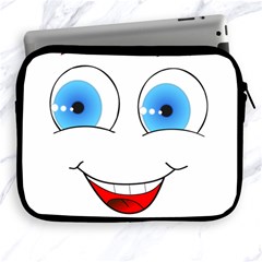 Smiley Face Laugh Comic Funny Apple Ipad 2/3/4 Zipper Cases by Sudhe