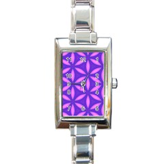 Purple Rectangle Italian Charm Watch