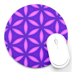 Purple Round Mousepads