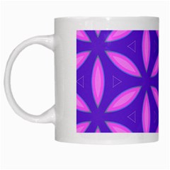 Purple White Mugs