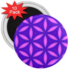 Purple 3  Magnets (10 pack) 