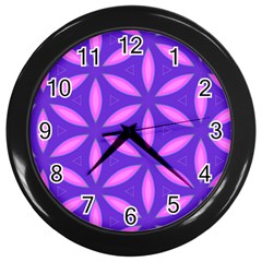 Purple Wall Clock (Black)