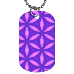 Purple Dog Tag (One Side)