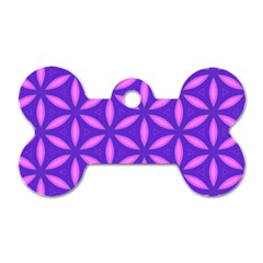 Purple Dog Tag Bone (One Side)