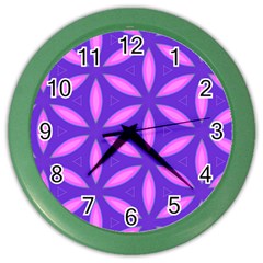 Purple Color Wall Clock