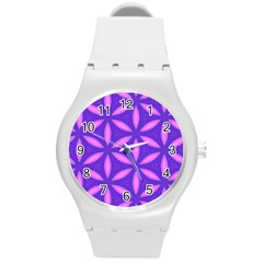 Purple Round Plastic Sport Watch (M)