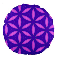 Purple Large 18  Premium Round Cushions