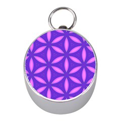 Purple Mini Silver Compasses