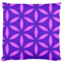 Purple Large Flano Cushion Case (Two Sides)