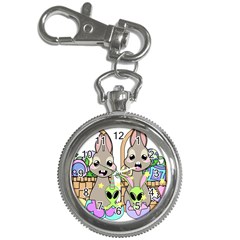 Graphic Kawaii Bunnies Key Chain Watches by Sudhe