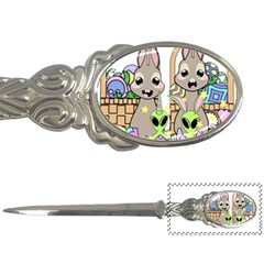 Graphic Kawaii Bunnies Letter Opener by Sudhe