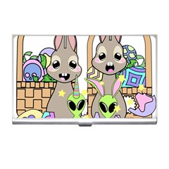 Graphic Kawaii Bunnies Business Card Holder by Sudhe