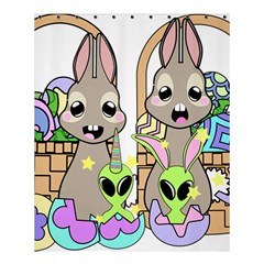 Graphic Kawaii Bunnies Shower Curtain 60  X 72  (medium) 