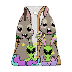 Graphic Kawaii Bunnies Bell Ornament (two Sides) by Sudhe