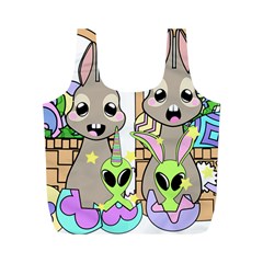 Graphic Kawaii Bunnies Full Print Recycle Bag (m) by Sudhe