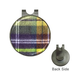 Yellow Plaid Flannel Hat Clips With Golf Markers by snowwhitegirl