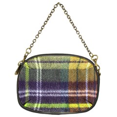 Yellow Plaid Flannel Chain Purse (one Side) by snowwhitegirl