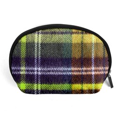 Yellow Plaid Flannel Accessory Pouch (large)