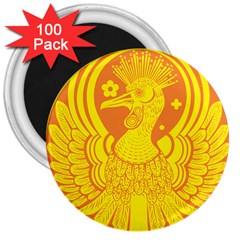 Phoenix Bird Legend Coin Fire 3  Magnets (100 pack)