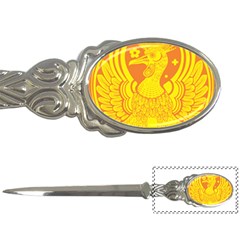 Phoenix Bird Legend Coin Fire Letter Opener by Sudhe