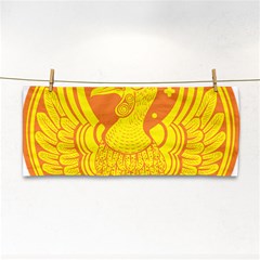 Phoenix Bird Legend Coin Fire Hand Towel