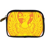 Phoenix Bird Legend Coin Fire Digital Camera Leather Case Front