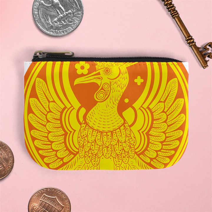 Phoenix Bird Legend Coin Fire Mini Coin Purse