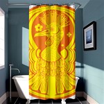 Phoenix Bird Legend Coin Fire Shower Curtain 36  x 72  (Stall)  Curtain(36 X72 ) - 33.26 x66.24  Curtain(36 X72 )