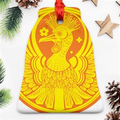 Phoenix Bird Legend Coin Fire Bell Ornament (two Sides) by Sudhe