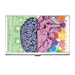 Brain Heart Balance Emotion Business Card Holder by Sudhe