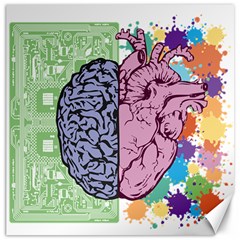 Brain Heart Balance Emotion Canvas 12  X 12  by Sudhe