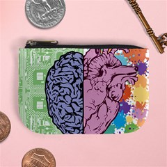 Brain Heart Balance Emotion Mini Coin Purse by Sudhe