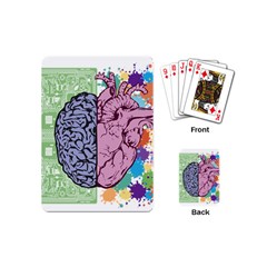 Brain Heart Balance Emotion Playing Cards Single Design (mini) by Sudhe