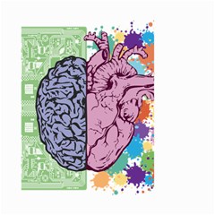 Brain Heart Balance Emotion Large Garden Flag (two Sides) by Sudhe